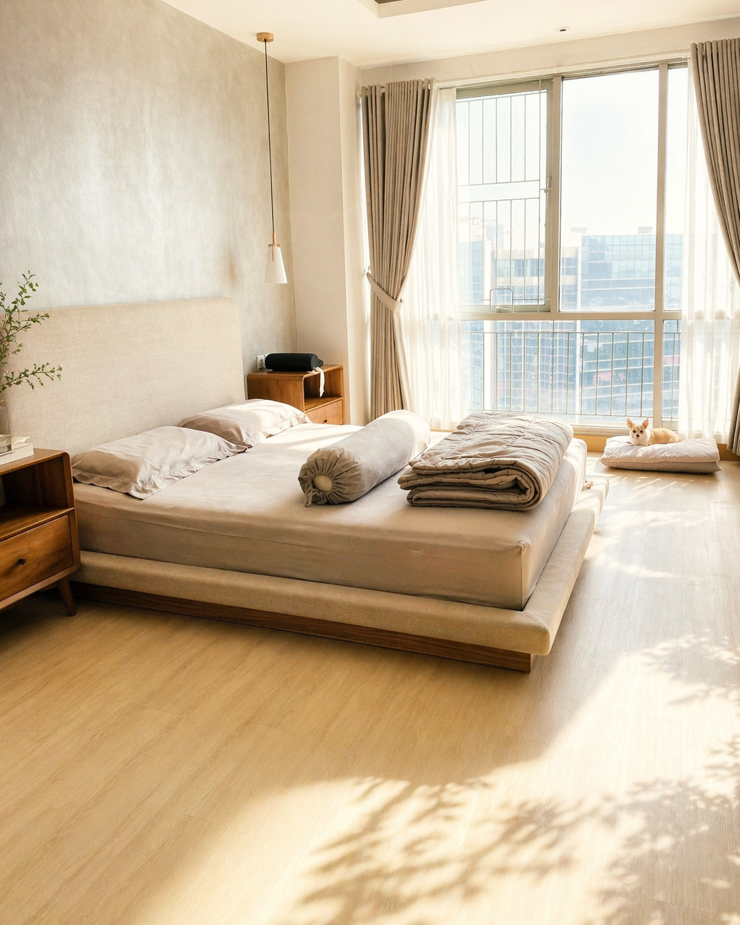 Minimalist Bedroom - SPC Flooring